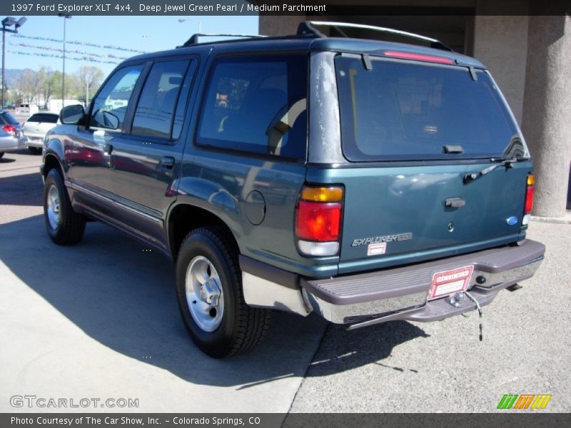 Deep Jewel Green Pearl / Medium Parchment 1997 Ford Explorer XLT 4x4