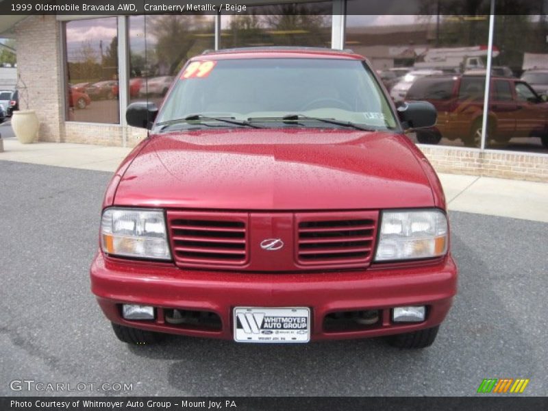 Cranberry Metallic / Beige 1999 Oldsmobile Bravada AWD