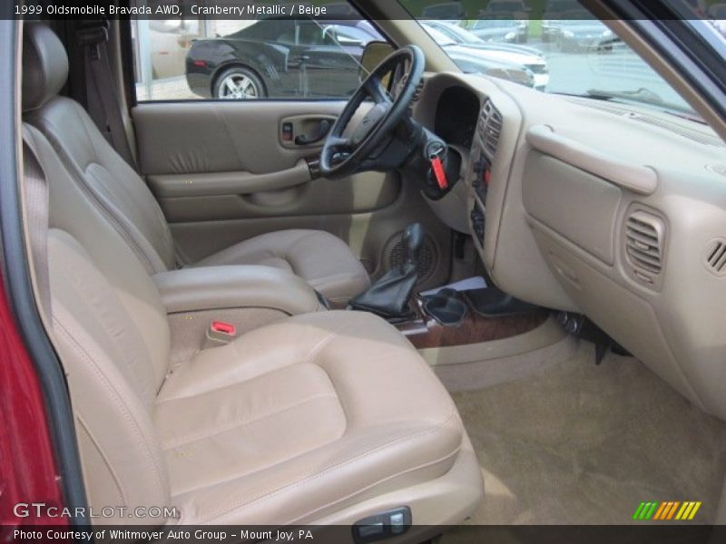 Cranberry Metallic / Beige 1999 Oldsmobile Bravada AWD