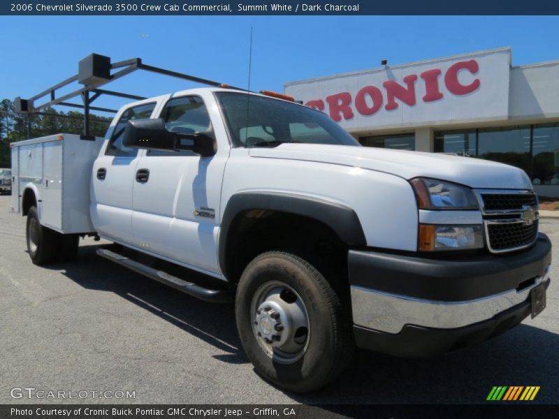 Summit White / Dark Charcoal 2006 Chevrolet Silverado 3500 Crew Cab Commercial