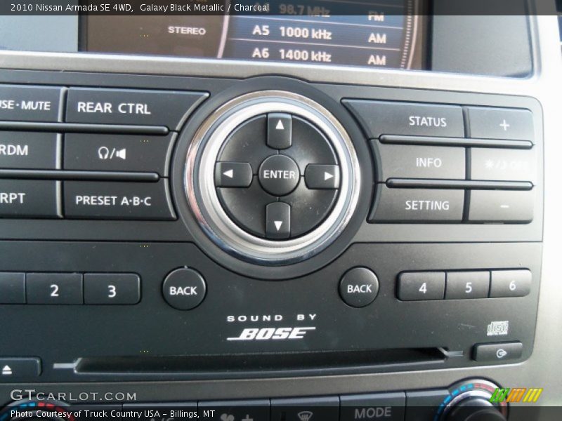 Galaxy Black Metallic / Charcoal 2010 Nissan Armada SE 4WD