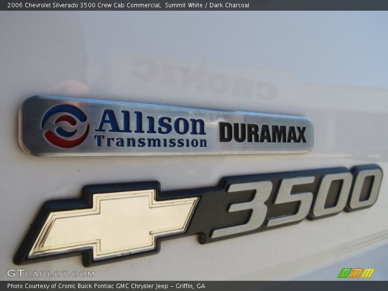 Summit White / Dark Charcoal 2006 Chevrolet Silverado 3500 Crew Cab Commercial