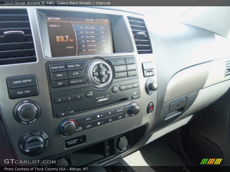 Galaxy Black Metallic / Charcoal 2010 Nissan Armada SE 4WD