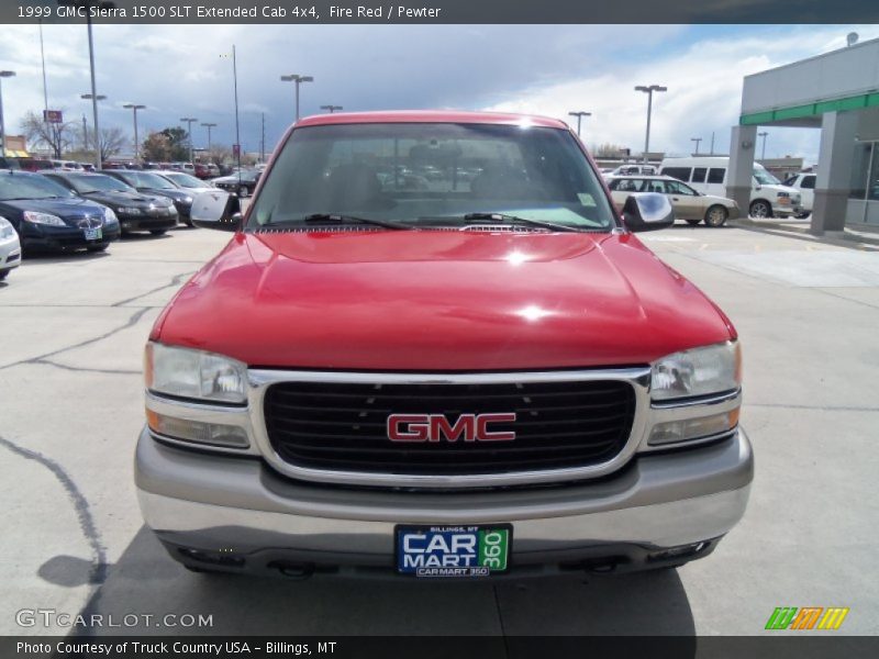 Fire Red / Pewter 1999 GMC Sierra 1500 SLT Extended Cab 4x4