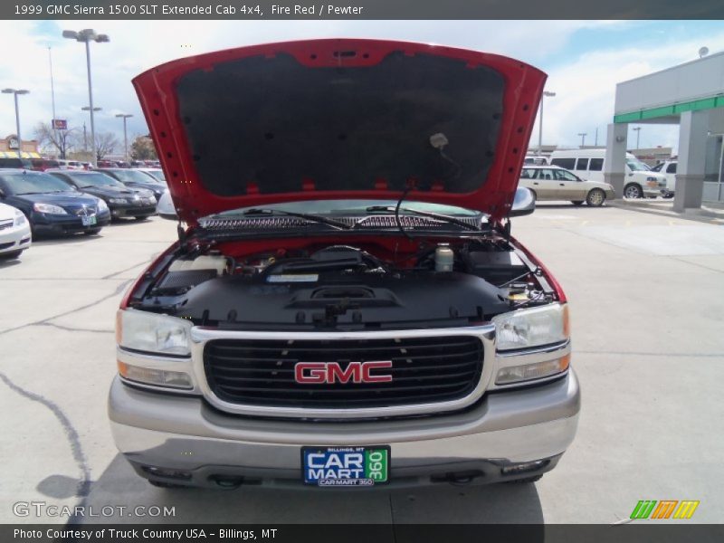 Fire Red / Pewter 1999 GMC Sierra 1500 SLT Extended Cab 4x4