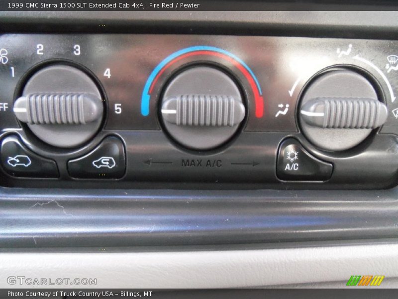 Controls of 1999 Sierra 1500 SLT Extended Cab 4x4