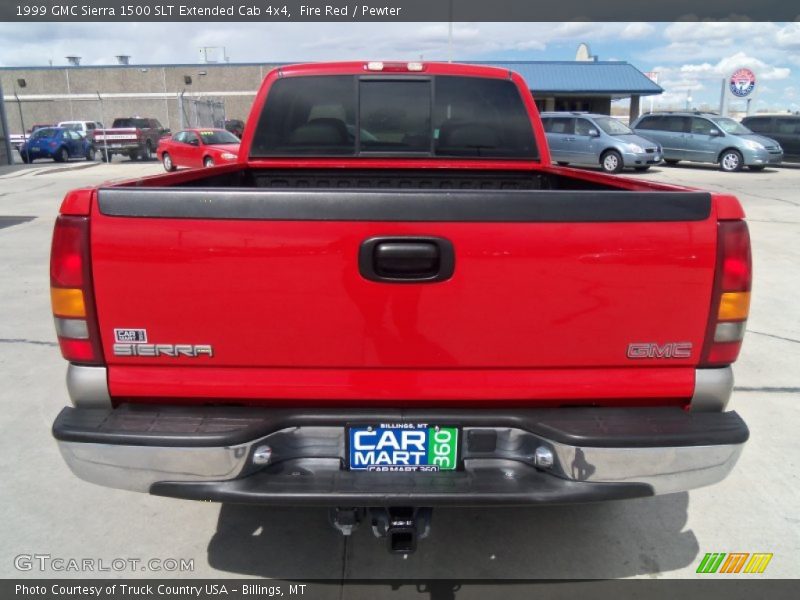 Fire Red / Pewter 1999 GMC Sierra 1500 SLT Extended Cab 4x4