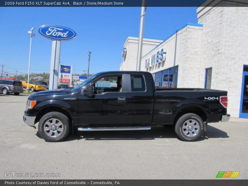 Black / Stone/Medium Stone 2009 Ford F150 XLT SuperCab 4x4