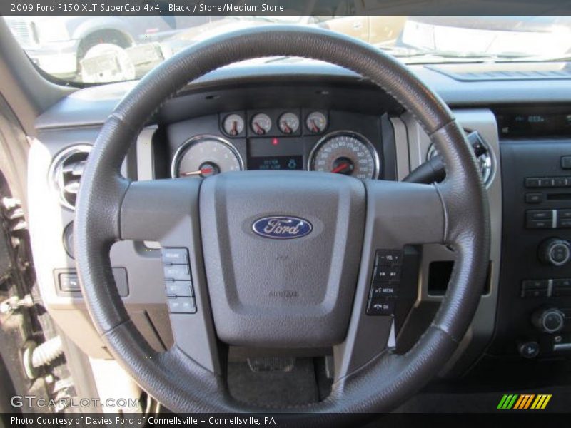 Black / Stone/Medium Stone 2009 Ford F150 XLT SuperCab 4x4