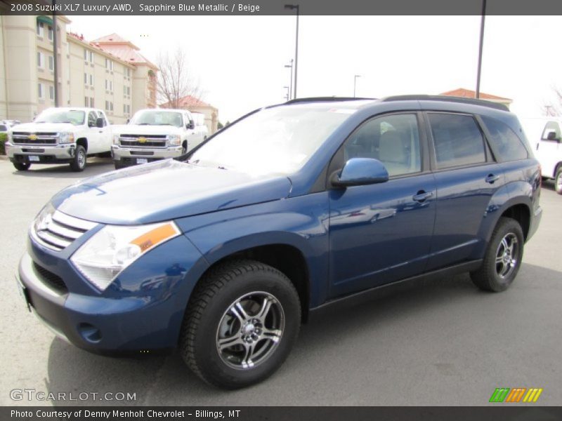 Sapphire Blue Metallic / Beige 2008 Suzuki XL7 Luxury AWD