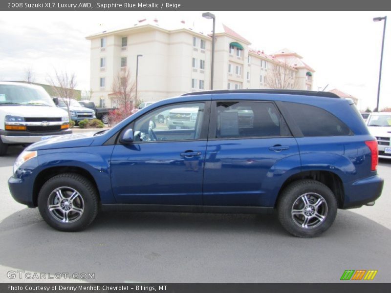 Sapphire Blue Metallic / Beige 2008 Suzuki XL7 Luxury AWD