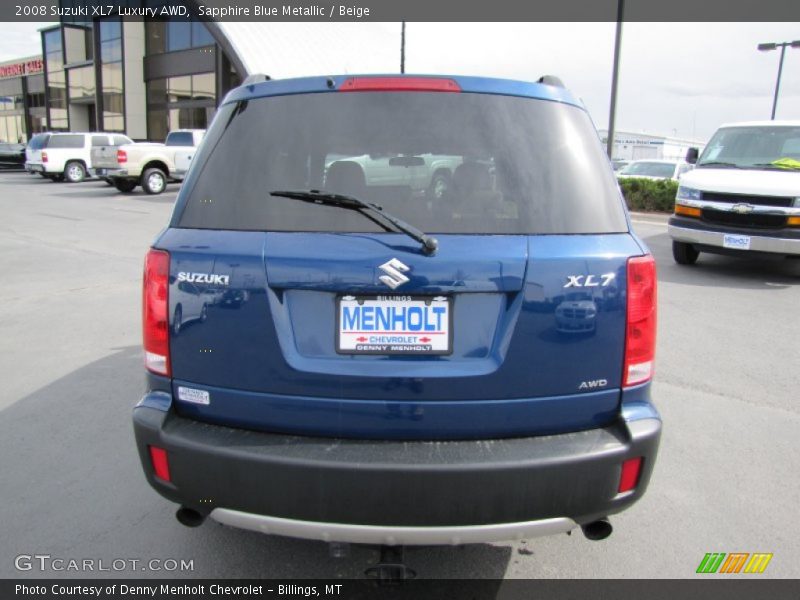 Sapphire Blue Metallic / Beige 2008 Suzuki XL7 Luxury AWD