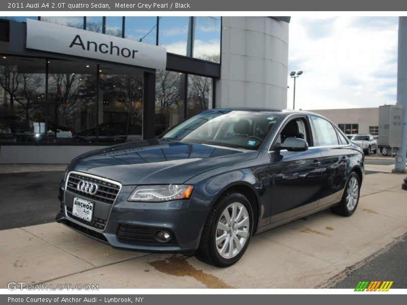 Meteor Grey Pearl / Black 2011 Audi A4 2.0T quattro Sedan