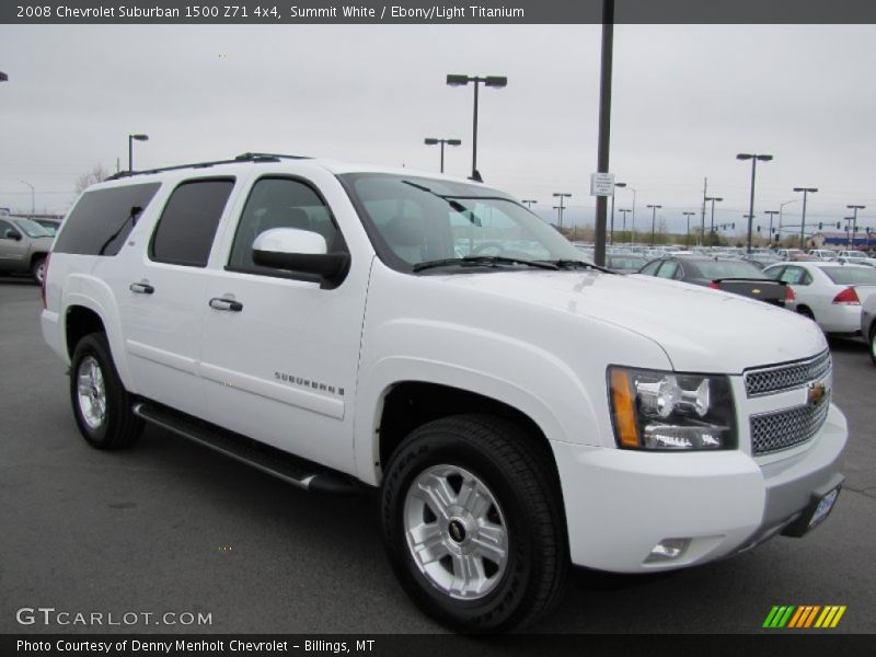 Summit White / Ebony/Light Titanium 2008 Chevrolet Suburban 1500 Z71 4x4