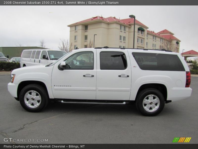 Summit White / Ebony/Light Titanium 2008 Chevrolet Suburban 1500 Z71 4x4