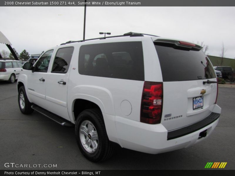 Summit White / Ebony/Light Titanium 2008 Chevrolet Suburban 1500 Z71 4x4