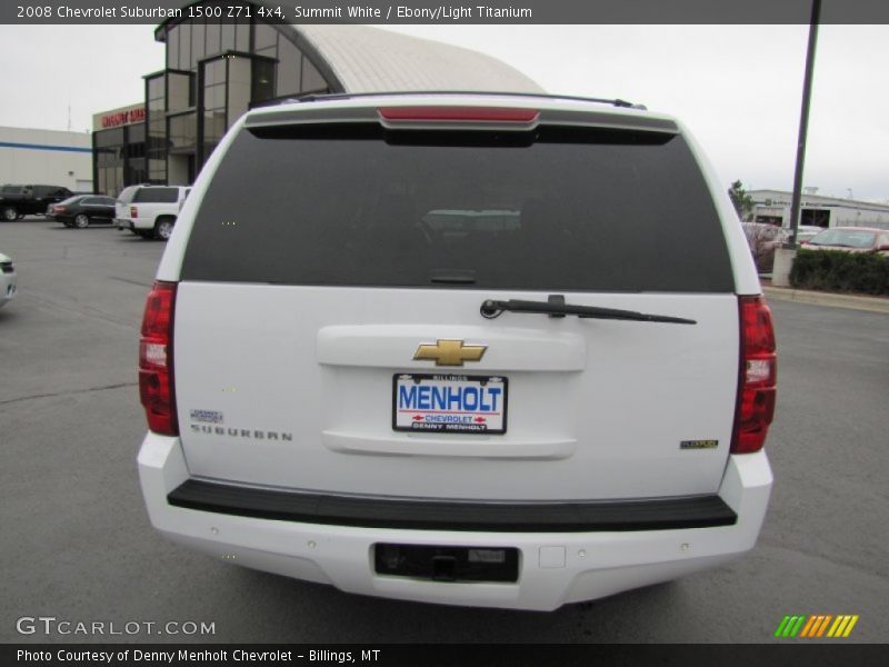 Summit White / Ebony/Light Titanium 2008 Chevrolet Suburban 1500 Z71 4x4