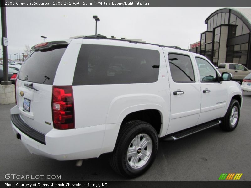 Summit White / Ebony/Light Titanium 2008 Chevrolet Suburban 1500 Z71 4x4