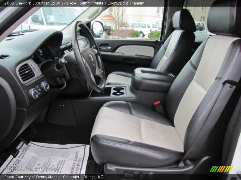 Summit White / Ebony/Light Titanium 2008 Chevrolet Suburban 1500 Z71 4x4