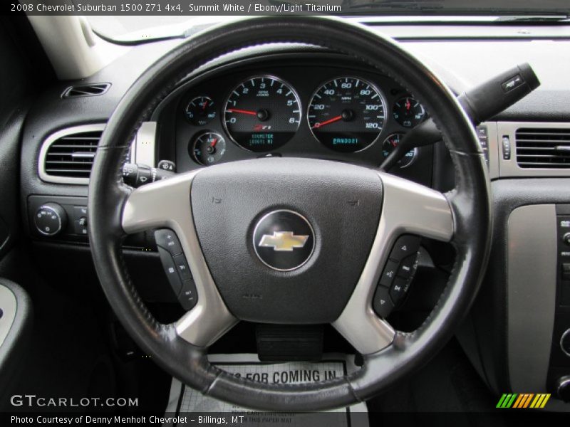 Summit White / Ebony/Light Titanium 2008 Chevrolet Suburban 1500 Z71 4x4