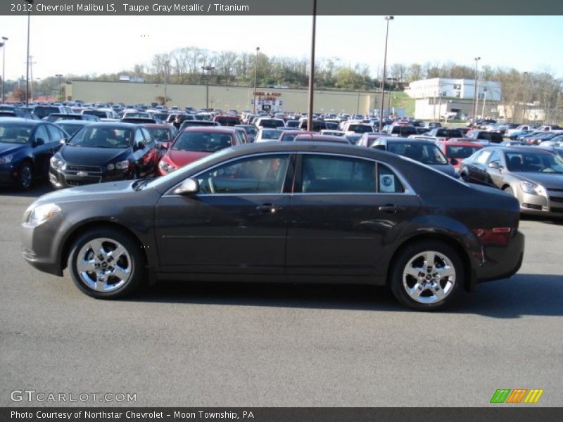 Taupe Gray Metallic / Titanium 2012 Chevrolet Malibu LS