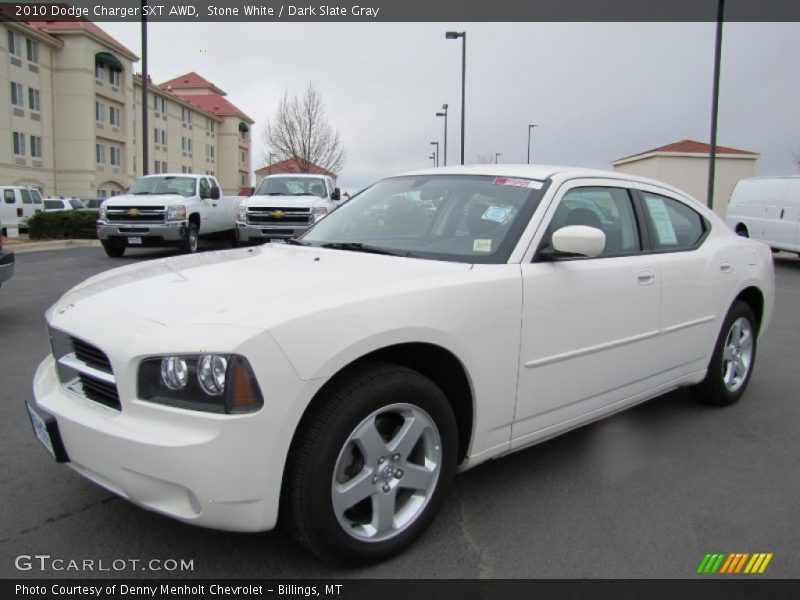 Stone White / Dark Slate Gray 2010 Dodge Charger SXT AWD