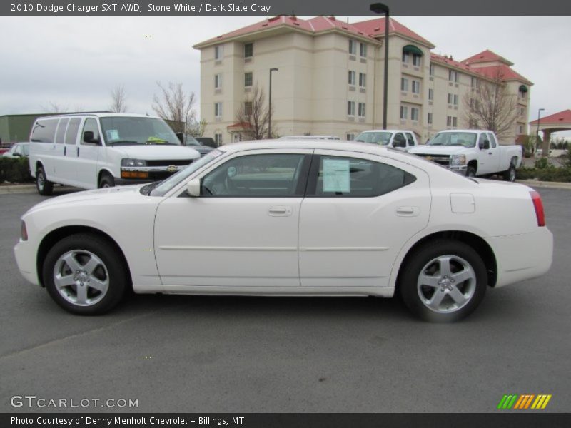Stone White / Dark Slate Gray 2010 Dodge Charger SXT AWD