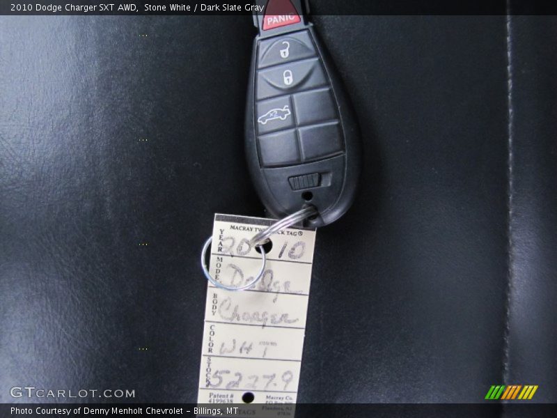 Stone White / Dark Slate Gray 2010 Dodge Charger SXT AWD
