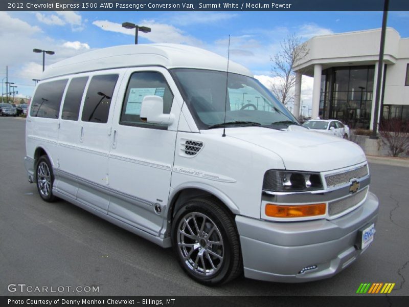 Front 3/4 View of 2012 Express 1500 AWD Passenger Conversion Van