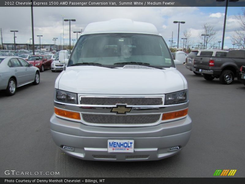 Summit White / Medium Pewter 2012 Chevrolet Express 1500 AWD Passenger Conversion Van