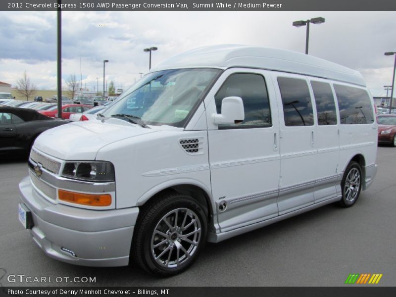 Summit White / Medium Pewter 2012 Chevrolet Express 1500 AWD Passenger Conversion Van