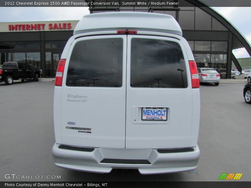 Summit White / Medium Pewter 2012 Chevrolet Express 1500 AWD Passenger Conversion Van