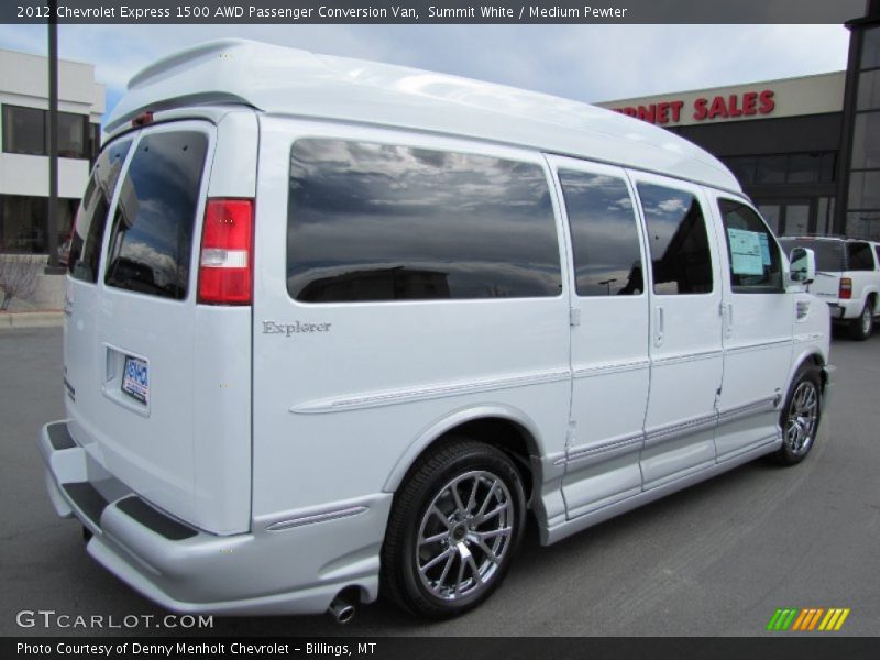 Summit White / Medium Pewter 2012 Chevrolet Express 1500 AWD Passenger Conversion Van