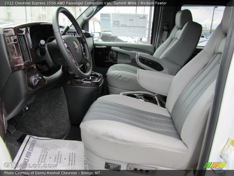  2012 Express 1500 AWD Passenger Conversion Van Medium Pewter Interior