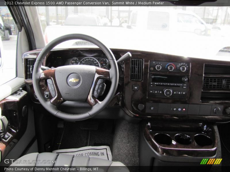 Summit White / Medium Pewter 2012 Chevrolet Express 1500 AWD Passenger Conversion Van
