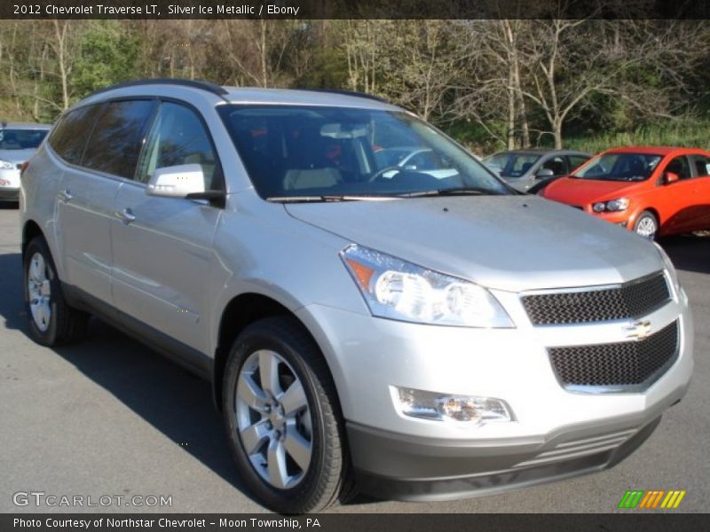 Silver Ice Metallic / Ebony 2012 Chevrolet Traverse LT