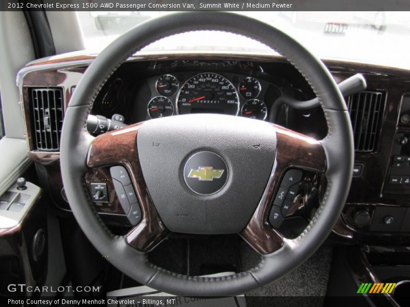  2012 Express 1500 AWD Passenger Conversion Van Steering Wheel