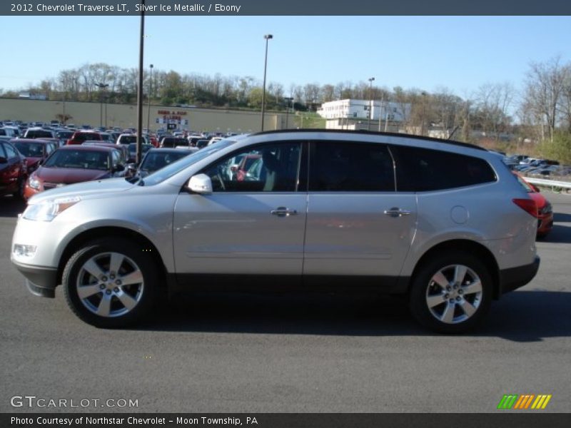 Silver Ice Metallic / Ebony 2012 Chevrolet Traverse LT