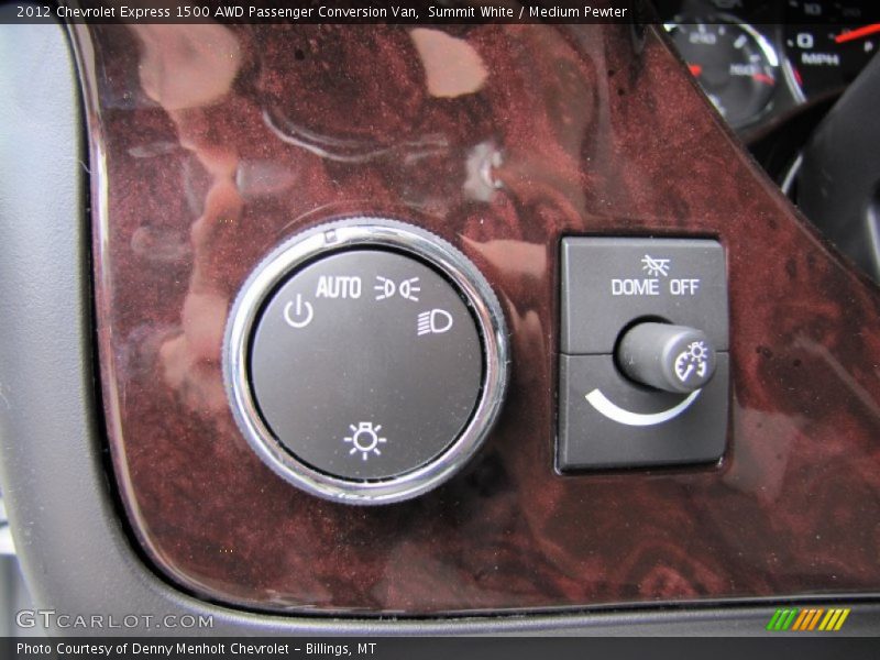 Summit White / Medium Pewter 2012 Chevrolet Express 1500 AWD Passenger Conversion Van
