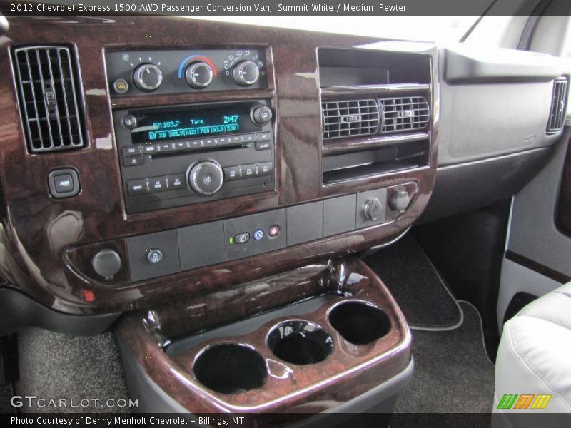 Summit White / Medium Pewter 2012 Chevrolet Express 1500 AWD Passenger Conversion Van