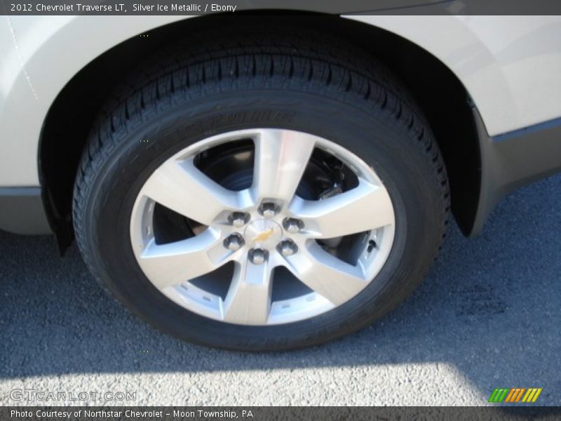 Silver Ice Metallic / Ebony 2012 Chevrolet Traverse LT