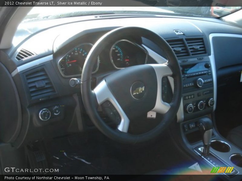 Silver Ice Metallic / Ebony 2012 Chevrolet Traverse LT