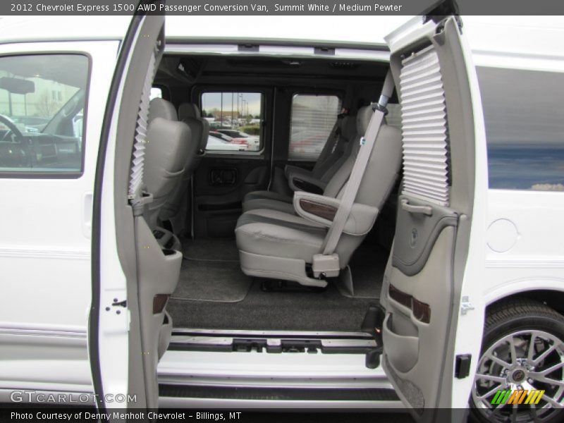 Summit White / Medium Pewter 2012 Chevrolet Express 1500 AWD Passenger Conversion Van