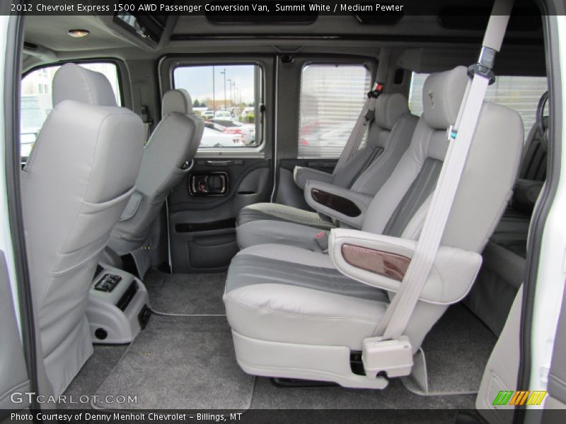  2012 Express 1500 AWD Passenger Conversion Van Medium Pewter Interior