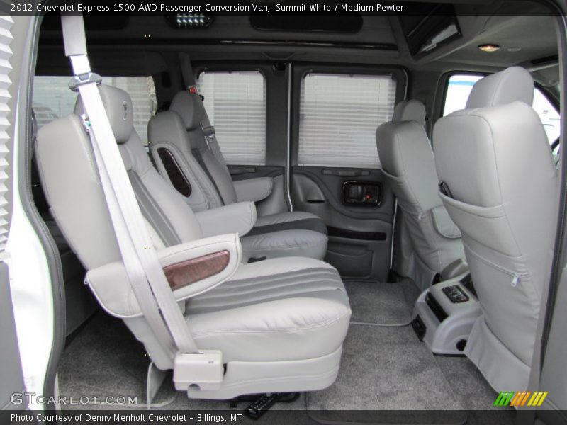 Summit White / Medium Pewter 2012 Chevrolet Express 1500 AWD Passenger Conversion Van