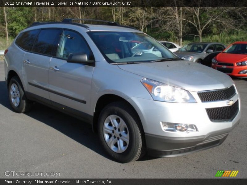 Silver Ice Metallic / Dark Gray/Light Gray 2012 Chevrolet Traverse LS