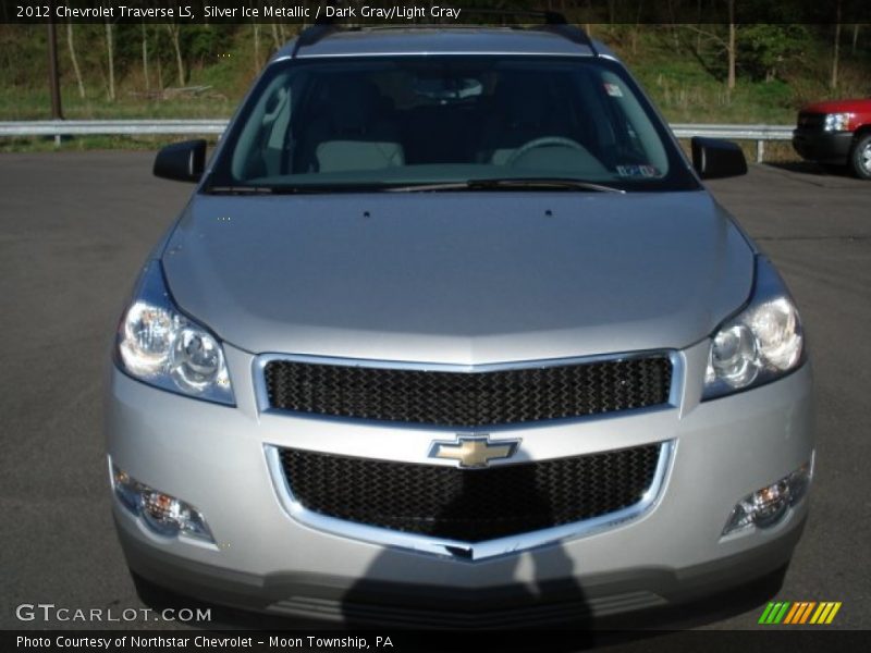 Silver Ice Metallic / Dark Gray/Light Gray 2012 Chevrolet Traverse LS