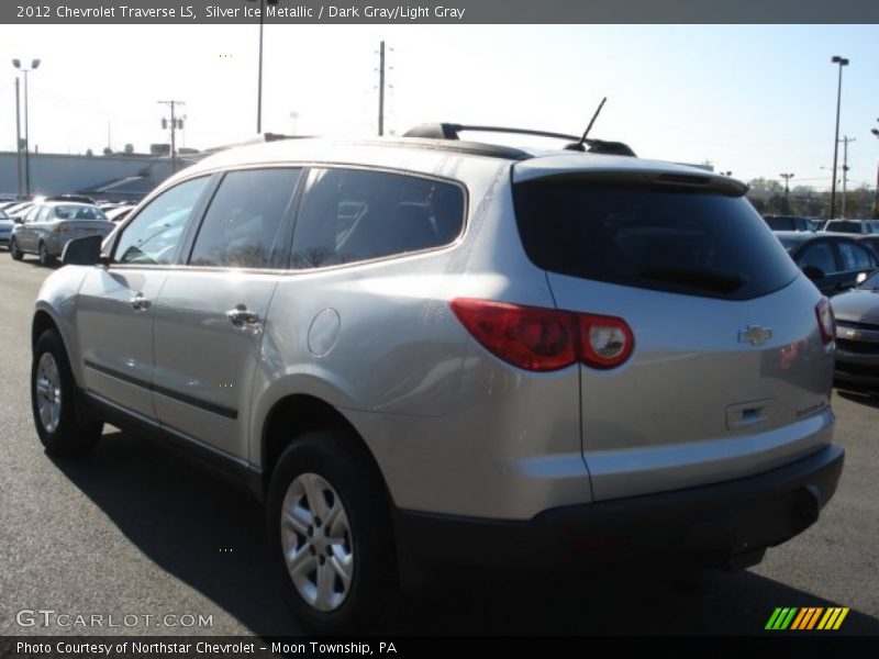 Silver Ice Metallic / Dark Gray/Light Gray 2012 Chevrolet Traverse LS