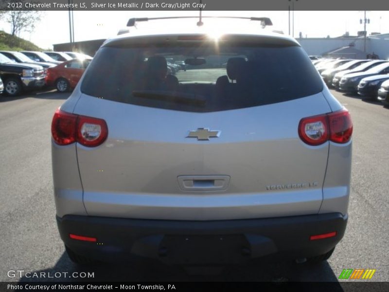 Silver Ice Metallic / Dark Gray/Light Gray 2012 Chevrolet Traverse LS