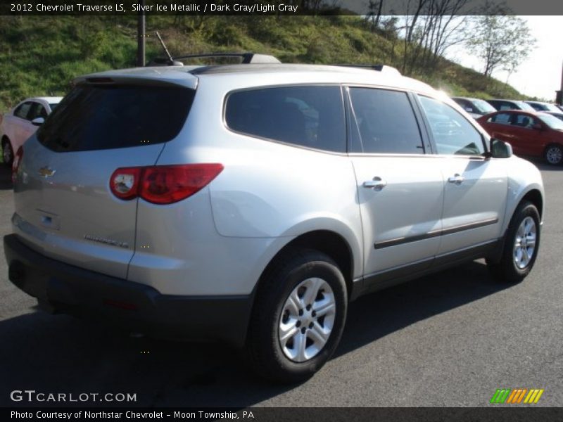 Silver Ice Metallic / Dark Gray/Light Gray 2012 Chevrolet Traverse LS
